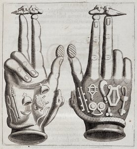 Hands in “Mensae Isiaca” (speech by the Great Mother of the Gods, her seals, her jewels and amulets and some of her figures) 作者 未知艺术家