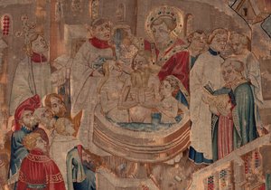 History of Saint Piat and Saint Eleuthère, Scene 6 Detail mid. Baptism scene. 作者 未知艺术家