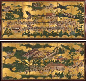 加茂神社赛马会 作者 未知艺术家