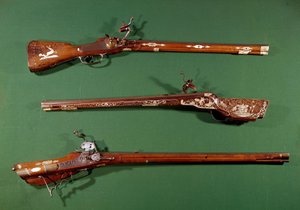 狩猎步枪。 16 世纪 Gien，狩猎博物馆 作者 未知艺术家