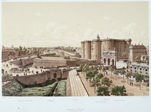 La Bastille en 1740（监狱） - 在“Paris a travers les Ages”中，19 世纪末 作者 未知艺术家
