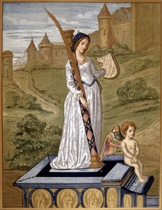 Laure leads love to the temple of chastity (Laura de Noves 作者 未知艺术家