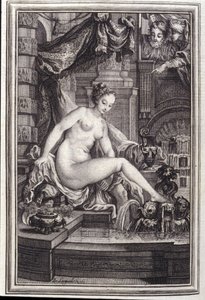 Le Roi Candaule et le maitre en droit- in "Tales et nouvelles en vers" by Jean La Fontaine.1762. 作者 未知艺术家