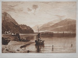Liber Studiorum：  因弗瑞码头，费恩船闸，早晨 作者 未知艺术家