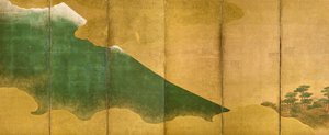 武藏野平原和富士山 作者 未知艺术家