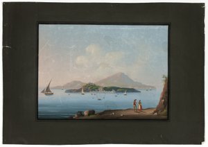 那不勒斯与维苏威火山 作者 未知艺术家