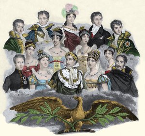 Napoleon Bonaparte and his family 作者 未知艺术家