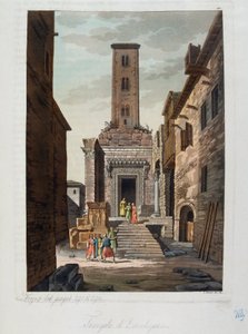 奥斯曼帝国：埃斯库拉帕斯神庙 - Jules Ferrario 编着的“古代和现代服装”，编辑米兰 作者 未知艺术家