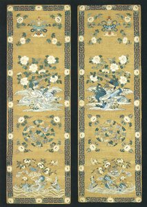 一对椅板 作者 未知艺术家