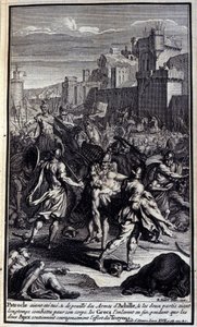 Patrocle having been killed, and stripped of Achilles