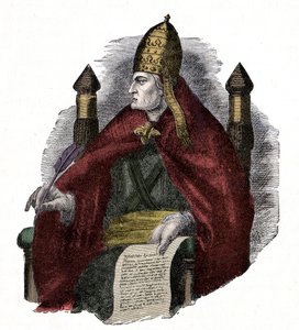 教皇格雷戈里大帝（Gregory the Great 或 Gregorio Magno 或 Gregorius Magnus）（590-604）。 作者 未知艺术家