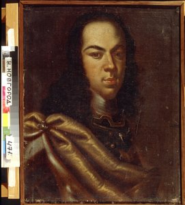 "俄罗斯大公亚历克西斯-彼得洛维奇-罗曼诺夫肖像（1690-1718 年）"。18 世纪无名画作 - 下诺夫哥罗德国家艺术博物馆 作者 未知艺术家