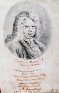 亚历山德罗·马塞洛（Alessandro Marcello）的肖像（绘图） 作者 未知艺术家