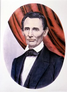 美国总统亚伯拉罕林肯 (1809 - 1865) 的肖像。