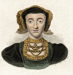 安妮·德·克利夫斯 (1515-1557) 国王亨利八世第四任妻子的肖像 19 世纪版画 作者 未知艺术家