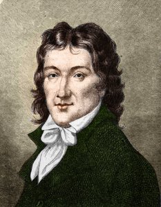 卡米尔-德穆兰（1760-1794）的肖像，法国政治家。 作者 未知艺术家