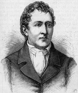 Carl Wilhelm Scheele (1742-1786)的肖像，瑞典化学家。(来自一个时代的画像）。)雕刻在1886年12月11日的《自然：科学与艺术和工业应用杂志》上。 作者 未知艺术家