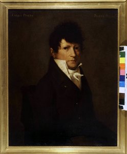 卡洛-波尔塔（1775-1821）的肖像。19世纪的绘画。米兰博物馆。 作者 未知艺术家