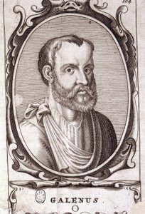 Claude Galien 的肖像（Klaudios Galenos 或 Claudio Galeno 或 Claudius Galenus 或 Galen，v. 131 - v. 201），希腊医生。 18 世纪雕刻。 作者 未知艺术家