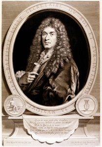 让-巴蒂斯特-卢利（Giovanni Battista Lulli）（1632-1687）的肖像。 作者 未知艺术家