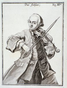 利奥波德·莫扎特 (Leopold Mozart) 的肖像 (雕刻 作者 未知艺术家