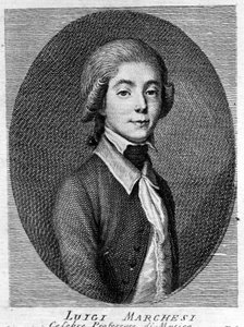 Portrait of Luigi Marchesi (1754 - 1829) also known as Marchesini, Italian castrate. 作者 未知艺术家