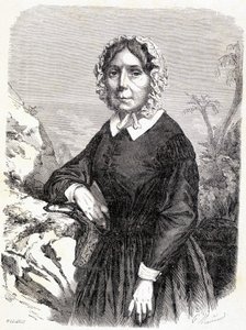 Portrait of Madame Ida Pfeiffer (1798-1858), Austrian traveler. 作者 未知艺术家