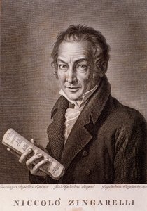 尼古拉·安东尼奥·辛加雷利 (Nicola Antonio Zingarelli) 的肖像 (雕刻 作者 Unknown artist