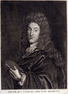 Nicolas Lemery (1645 - 1715) 的肖像，法国药剂师和化学家。 作者 未知艺术家