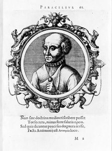 菲利普·奥雷奥勒斯 Theophrast Bombast von Hohenheim Paracelsus 的肖像 作者 未知艺术家