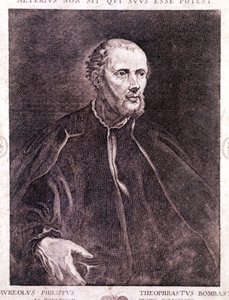 菲利普·奥雷奥勒斯 Theophrast Bombast von Hohenheim Paracelsus 的肖像 作者 未知艺术家