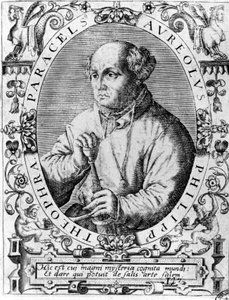菲利普·奥雷奥勒斯 Theophrast Bombast von Hohenheim Paracelsus 的肖像 作者 未知艺术家