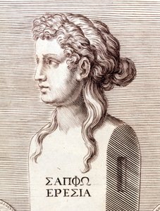 Portrait of Sapho (Sappho). 作者 未知艺术家