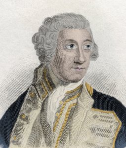 Portrait of Sir Charles Saunders (ca. 1715-1775), English Admiral in the British Royal Navy and First Lord of the Admiraut. Engraving of the 19th century. 作者 未知艺术家