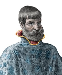西班牙征服者胡安-庞塞-德-莱昂（1460-1521）的肖像，佛罗里达州的探险家 - 胡安-庞塞-德-莱昂的肖像 - 西班牙探险家 作者 未知艺术家