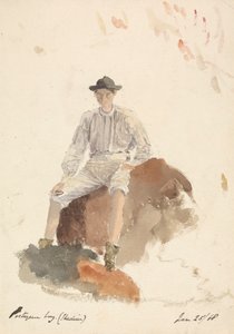 葡萄牙男孩（马德拉）1868 年 1 月 25 日 作者 未知艺术家