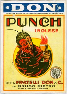 用魔鬼打出英式酒精广告（色谱法） 作者 未知艺术家