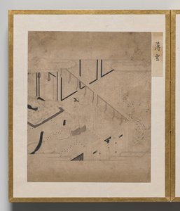 源氏物语插图集》中的云架 作者 未知艺术家