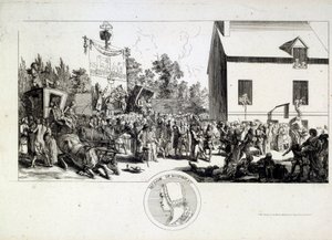 Ramponaux 小酒馆 这个受欢迎的歌舞表演由 Jean Ramponaux（Ramponneau 或 Ramponeau 作者 未知艺术家
