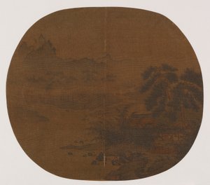 河畔松竹居 作者 未知艺术家