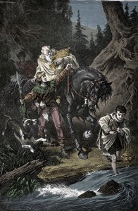 哈布斯堡的鲁道夫和牧师——神圣帝国的鲁道夫一世（哈布斯堡的鲁道夫四世） 作者 未知艺术家