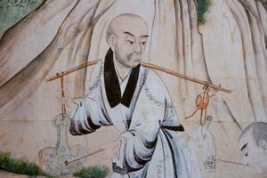 中国日常生活场景，中国墙纸细节，中国橱柜，狩猎住宅，Filippo Juvarra（1678-1736），意大利皮埃蒙特斯图皮尼吉 作者 未知艺术家