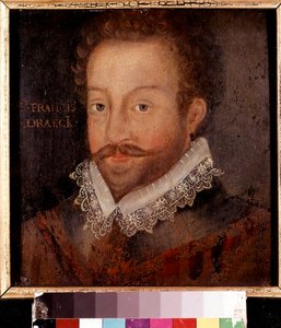 弗朗西斯·德雷克爵士（Sir Francis Drake），约1583年作于乔多克·洪都斯（Jodocus Hondius）的雕刻作品 作者 未知艺术家