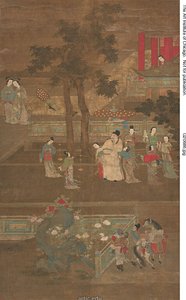 苏东坡与太后宫女同往翰林院 作者 未知艺术家