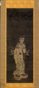 精进菩萨》，选自《阿弥陀佛三位一体》三联画 作者 未知艺术家