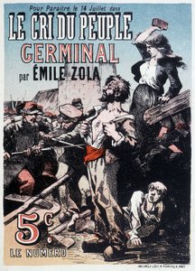 埃米尔-左拉的《日耳曼人的克里》，约1890年。 作者 未知艺术家