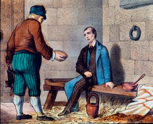 The Italian patriot Silvio Pellico (1798-1854), accuses of carbonarianism (carbonari) and encloses the fortress of Spielberg (Spilberk) in Moravia Lithography of the 19th century 作者 未知艺术家