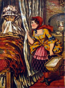 小红帽》（The Little Red Riding Hood）。查尔斯-佩罗的故事（1697年）。匿名插图 作者 未知艺术家