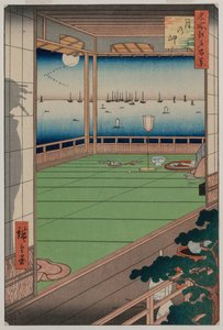 江户名胜百景》系列中的望月台 作者 未知艺术家