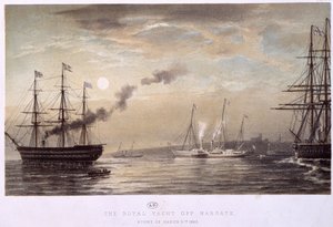 马盖特皇家游艇：英格兰皇家游艇，1863 年 3 月的一个晚上。 作者 未知艺术家